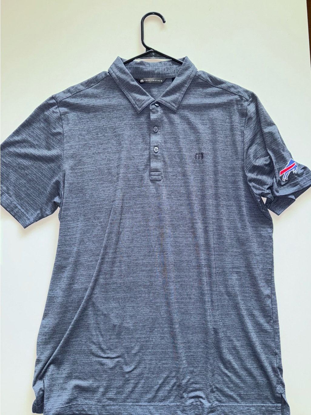 Travis Mathew Men's Navy Heather Polo